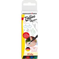 Eberhard Faber EF-559504 Tattoo Marker Kids 4 Stuks + Sjablonen - thumbnail