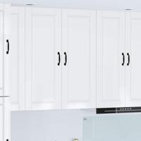 Keukenkast Hoogglans wit 40 x 31 x 100 cm Bewerkt hout - thumbnail