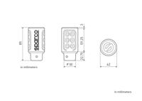 Versnellingspookknop Racing Sparco 16954 - thumbnail