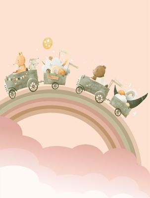 Dutch Cute Walls- Rainbow Travel 212x280cm - CW6002-2
