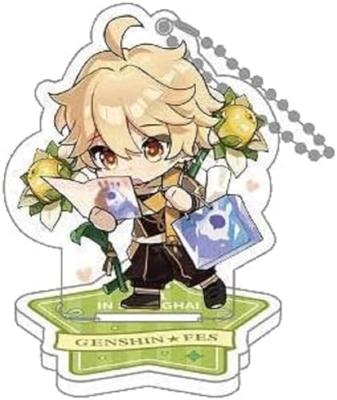 Genshin Impact Genshin Fes 2021 Acrylic Figure & Keychain Traveler Aether 9 cm