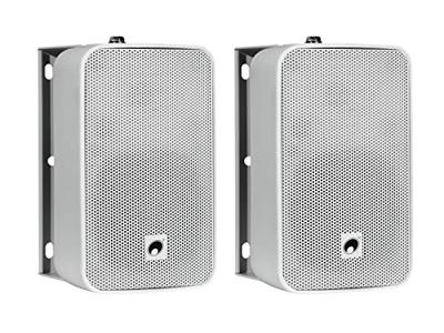 Omnitronic ODP-204T PA-wandluidspreker 10 W Wit 1 paar