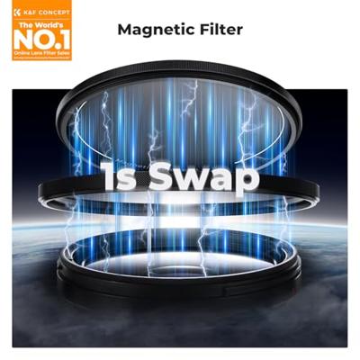 K&F Concept magnetische CPL filter Nano X 62mm - Hoogwaardige polarisatiefilter met waterbestendige coating en magnetische bevestiging