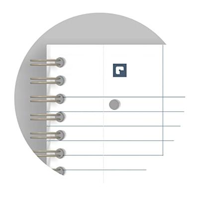 Spiraalblok oxf origin a4+ lijn 140pag 90gr zwart | 5 stuks