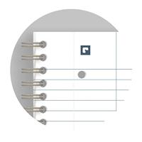 Spiraalblok Oxford Origin A4+ lijn 140 pagina's 90gr zwart | 5 stuks - thumbnail