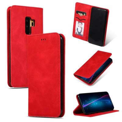 Retro huid voelen Business magnetische horizontale Flip lederen case voor Samsung Galaxy S9 plus (rood) Retro huid voelen Business magnetische horizontale Flip lederen case voor Samsung Galaxy S9 plus (rood)