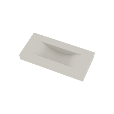 Wastafel Ideavit Solidvolo 100x48x11 cm Solid Surface Mat Wit Ideavit Wastafel Ideavit Solidvolo 100x48x11 cm Solid Surface Mat Wit Ideavit