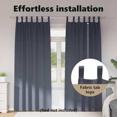 VidaXL Zwart-out gordijnen met ringen 2 pcs antraciet 245 x 140 cm