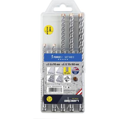 Alpen DS+ FORCE X MB 5 0080500005100 Beton-spiraalboren set 5-delig 1 stuk(s) Alpen DS+ FORCE X MB 5 0080500005100 Beton-spiraalboren set 5-delig 1 stuk(s)