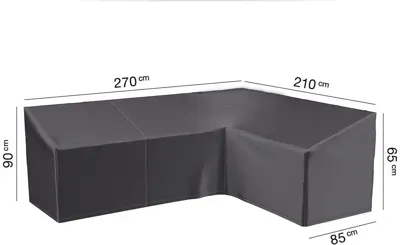 AeroCover hoeksethoes hoge rug 270x210x85x65/90cm