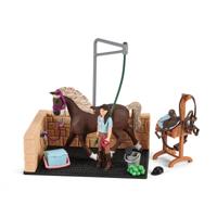 Schleich horse club paardenwasbox met emily en luna van hor 42438 - thumbnail
