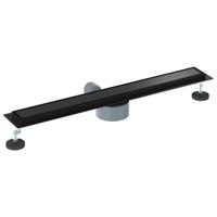 VidaXL Doucheafvoer 2-in-1 met 360° sifon zwart 70 cm - thumbnail