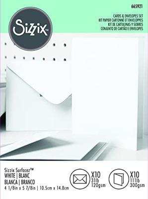 Sizzix • surfacez card & envelope pack white