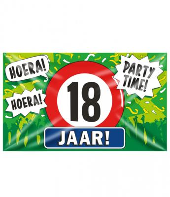 Gevelvlag 18 jaar 90x150 cm