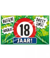 Gevelvlag 18 jaar 90x150 cm - thumbnail