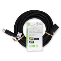 High Speed HDMI-Kabel met Ethernet | HDMI Connector | HDMI Female | 4K@30Hz | 10.2 Gbps | 5.00 m | Rond | PVC | Zwart - thumbnail