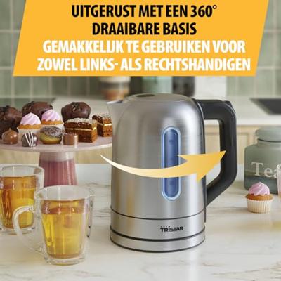 Tristar WK-1344 Waterkoker Aantal/Volume: 1.7 l RVS (zijdemat) - thumbnail