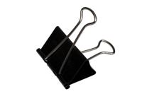 Papierklem maul foldback 215 zwart 6 stuks - thumbnail