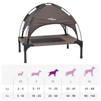 VidaXL Hondenbed bruin 76 x 62 x 70,5 cm staal - thumbnail