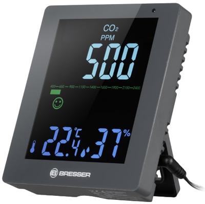 BRESSER CO² luchtkwaliteitsmonitor (grijs)