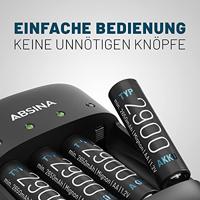 Absina X4 Batterijlader NiMH, NiCd AAA (potlood), AA (penlite), 9 V (blok) - thumbnail