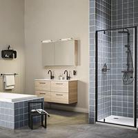 Wandkubus Sealskin Brix 50x24 cm Large Zwart - thumbnail