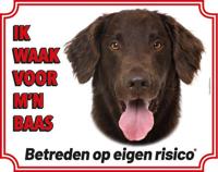Flatcoated Retriever Waakbord - thumbnail
