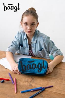 Baagl School etui Blauw 1-rits
