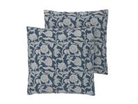 LIVARNO Set van 2 kussenslopen 50 x 60 cm (Blauw) - thumbnail