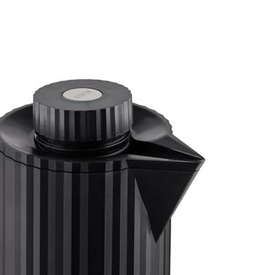 Alessi Plissé Thermoskan zwart