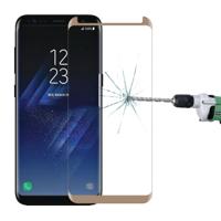 Voor Galaxy S8 PLUS / G955 0 26 mm 9H oppervlaktehardheid 3D Explosieveilig niet-volledig scherm gebogen zaak vriendelijke gehard glas Film(Gold) - thumbnail