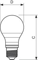 Philips 6W (40W) E27 A60 LED Lamp Warmwit - thumbnail