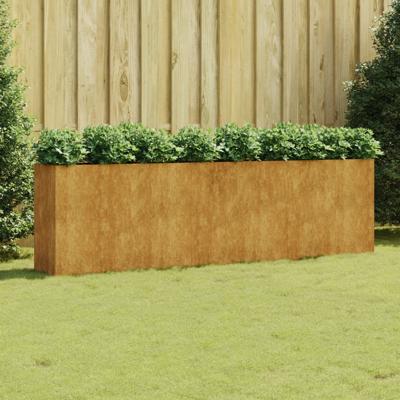 Plantenbak verhoogd 280x40x80 cm cortenstaal Plantenbak verhoogd 280x40x80 cm cortenstaal