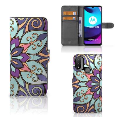 Motorola Moto E20 | E30 | E40 Hoesje Purple Flower Motorola Moto E20 | E30 | E40 Hoesje Purple Flower