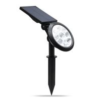 9 LEDs zonne-energie tuinverlichting LED buiten tuin verstelbaar IP65 waterdicht licht (warm wit + wit licht) - thumbnail