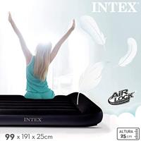Intex 66552NP 2-Persoons Opblaasbare Bank-Bed 203x224x66 cm Antraciet - thumbnail
