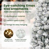 VidaXL Kunstmatige inklapbare kerstboom groen en wit 150 cm - thumbnail