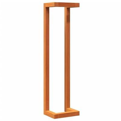 VidaXL Handdoekenrek 23x18x90 cm massief grenenhout wasbruin