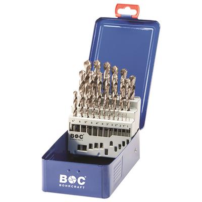 BC Borenset MG 13 HSS-G DIN 338 geslepen type N 1,0-13,0mm 25dlg