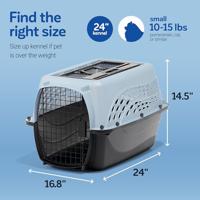 Petmate 2 Door Kennel Blauw S - thumbnail