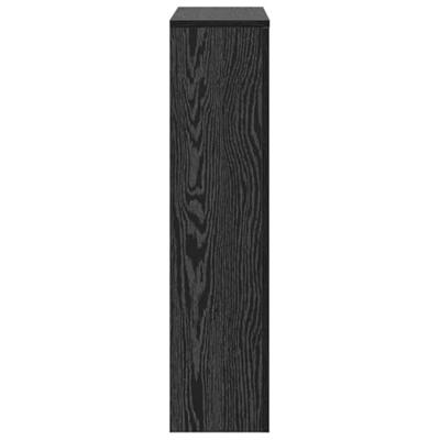 VidaXL Radiatorafdekking zwart eiken 78 x 20 x 82 cm bewerkt hout VidaXL Radiatorafdekking zwart eiken 78 x 20 x 82 cm bewerkt hout