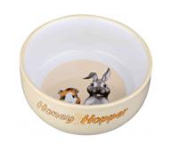 TRIXIE VOERBAK HONEY & HOPPER KERAMIEK ASSORTI 11 CM 250 ML 4 ST - thumbnail
