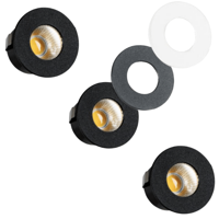 3 PACK - LED's Light PRO mini inbouwspot 3 cm - Voor overkapping, veranda's en inbouwplafonds - Dimbaar - 3 Kleuren plaatjes - thumbnail