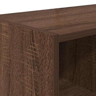 VidaXL Schoenenrek stapelbaar 89,5x30x40 cm bruin eikenkleur VidaXL Schoenenrek stapelbaar 89,5x30x40 cm bruin eikenkleur
