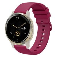 Garmin Venu 3s / Vivoactive 4s / Venu 2s / Vivomove 3s / Forerunner 255s - Soft siliconen bandje - Wijnrood - thumbnail