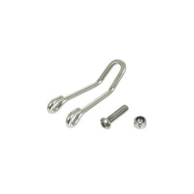 Busch & Muller Busch & m�ller koplamphaak lang 60/18mm rvs zilver
