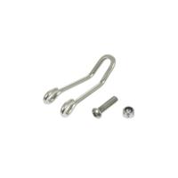 Busch & Muller Busch & m�ller koplamphaak lang 60/18mm rvs zilver - thumbnail