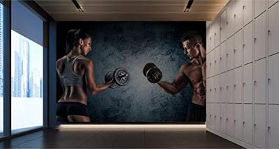 Fotobehang - Sportschool energie, premium print, inclusief behanglijm