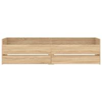 Bedframe met lades sonoma eikenkleurig 90x200 cm - thumbnail