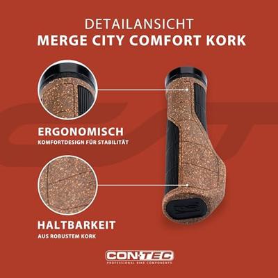 CONTEC handvatten "merge city comfort kork" ct grips merge city comfort cork, 140mm